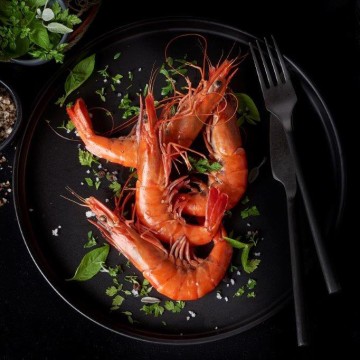 Crevettes cuites calibre...