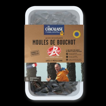 Moules Bouchot nettoyées...