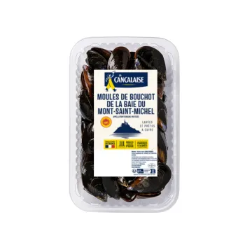 Moules nettoyées de Bouchot...